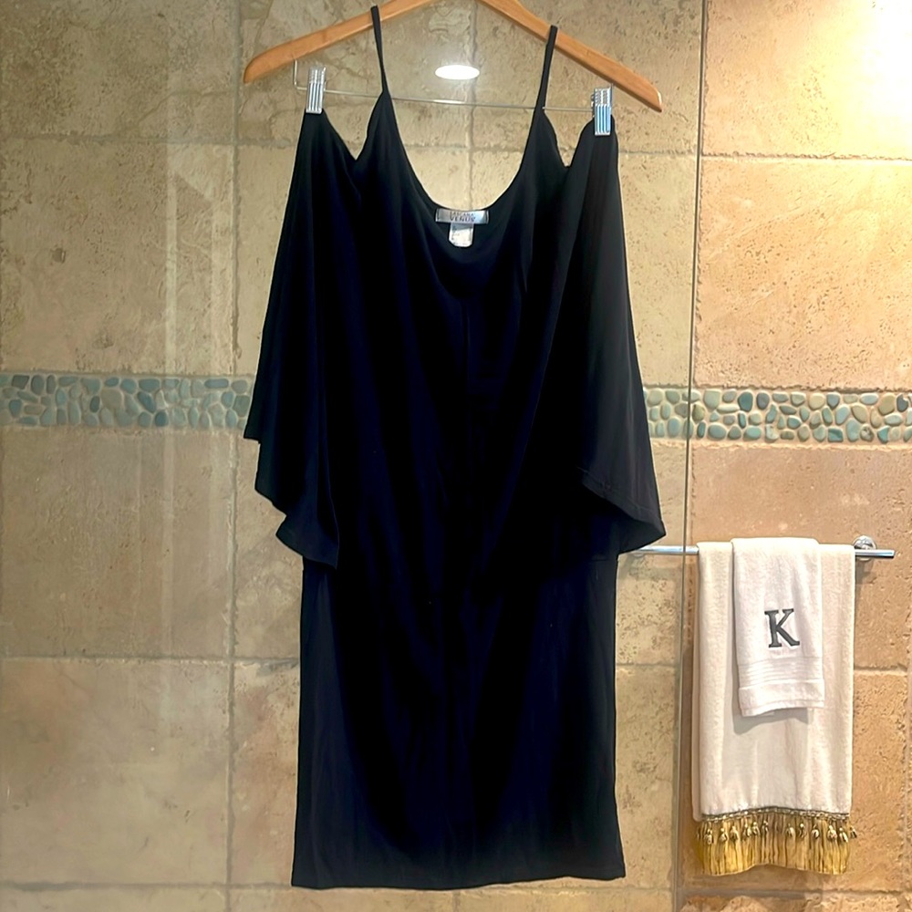 Venus black US size 10 mini dress. Worn once much to big for me.